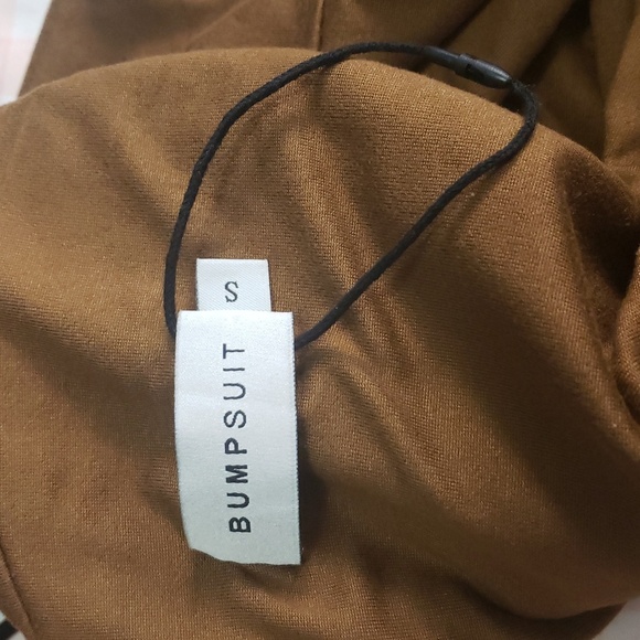 Bumpsuit | THE STEVIE BUMPSUIT Toffee Brown size small nwot - Maternity Romper - Picture 13 of 16